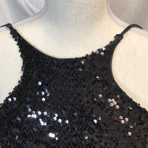 Sexy little thing! Black sequin mini dress! - Picture 2 of 4